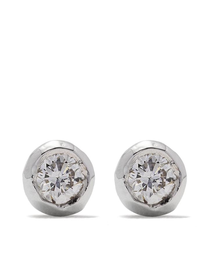 Wouters & Hendrix Gold 18kt Gold Diamond Stud Earrings - White Gold