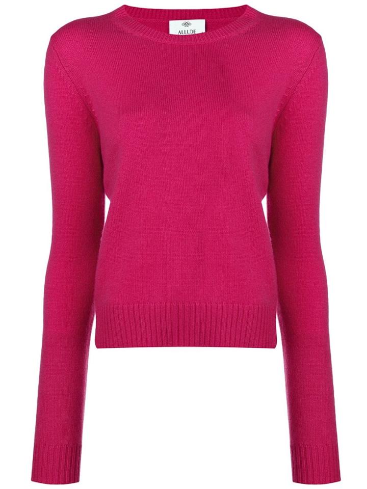 Allude Knitted Jumper - Pink & Purple