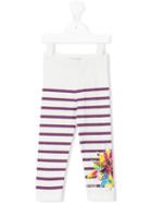 Junior Gaultier - Striped Leggings - Kids - Cotton/spandex/elastane - 24 Mth, Toddler Girl's, White