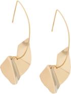 Malaika Raiss Twisted Disc Earrings - Gold