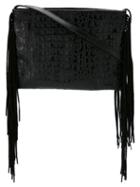 Xaa - Leather Fringed Bag - Women - Cotton/leather - One Size, Blue, Cotton/leather