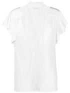 Alberta Ferretti Lace-embroidered Blouse - White