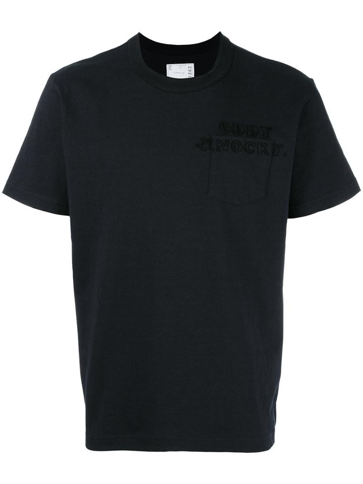 Sacai Oddy Knocky T-shirt, Men's, Size: 3, Black, Cotton
