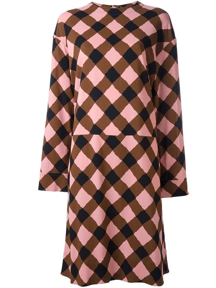 Marni Lattice Print Dress