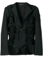 Comme Des Garçons Homme Plus Cut-out Blazer - Black