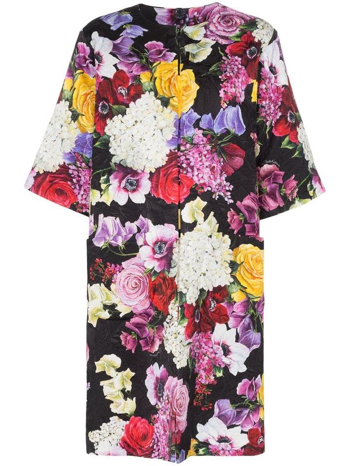 Dolce & Gabbana Floral Print Short Sleeved Coat - Hnw86 Multicolor