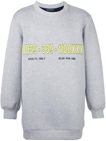 Nicola Indelicato 'number' Print Sweatshirt