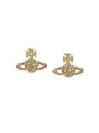 Vivienne Westwood Logo Earrings - Gold