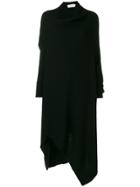 Marques'almeida Asymmetric Knitted Dress - Black