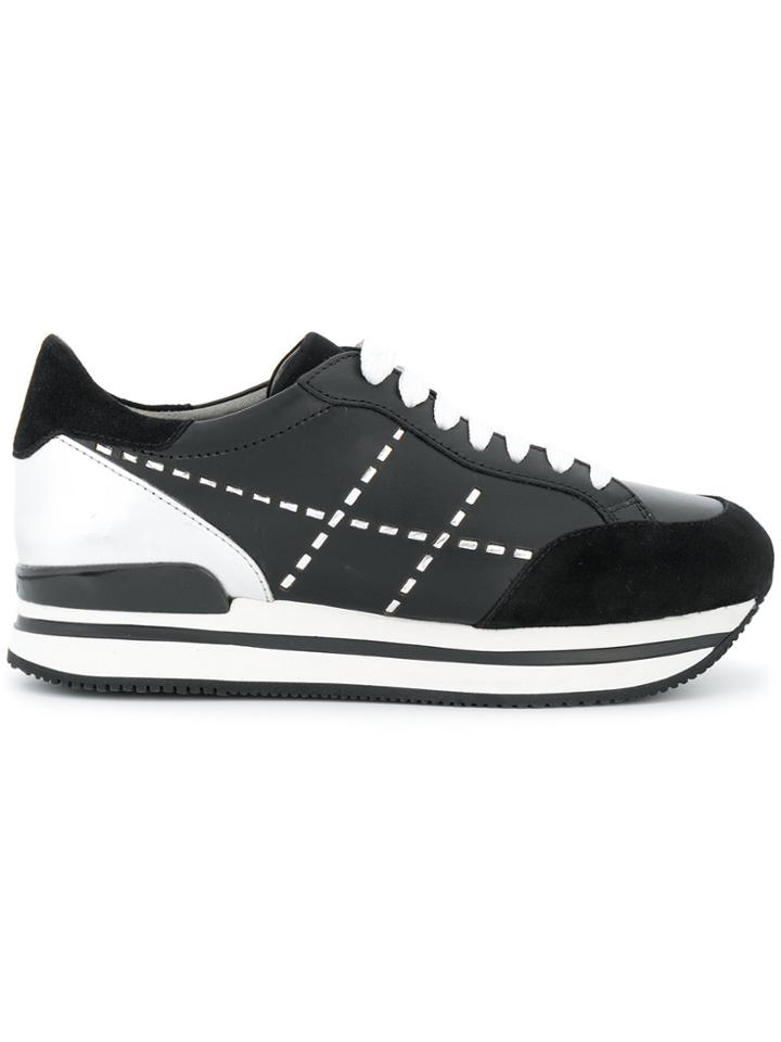 Hogan Platform Sole Sneakers - Black