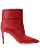 Paul Andrew Banner Ankle Boots - Red