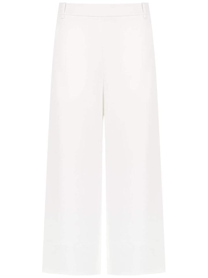 Gloria Coelho Cropped Wide-leg Pants - White
