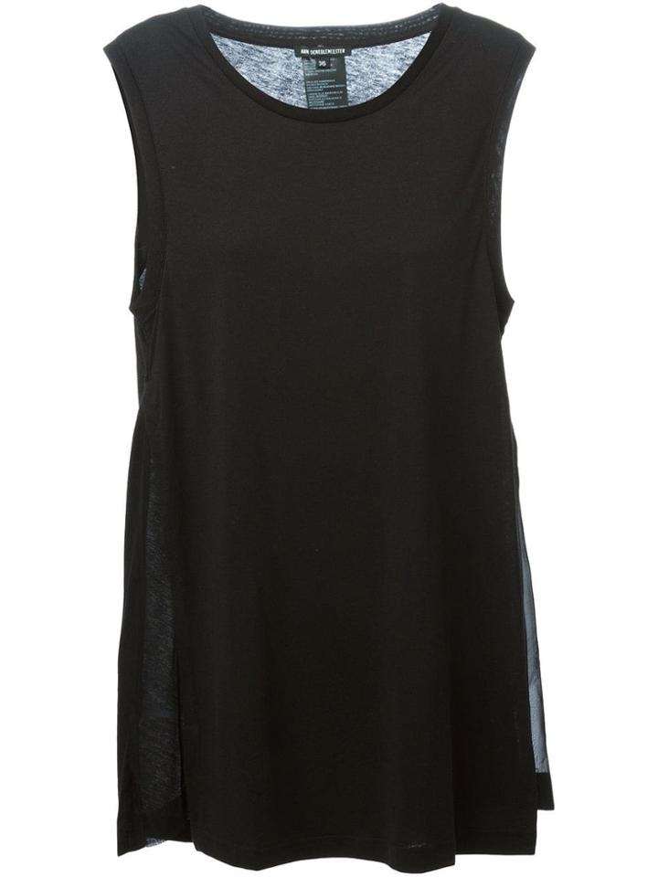 Ann Demeulemeester Side Slit Tank Top - Black