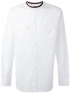 Alexander Mcqueen Striped Trim Shirt - White