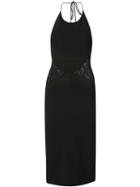 Cushnie Et Ochs Mesh Panel Halterneck Dress