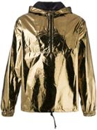 Saint Laurent Metallic Hooded Anorak