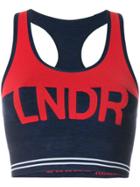 Lndr Logo Sports Cropped Top - Blue