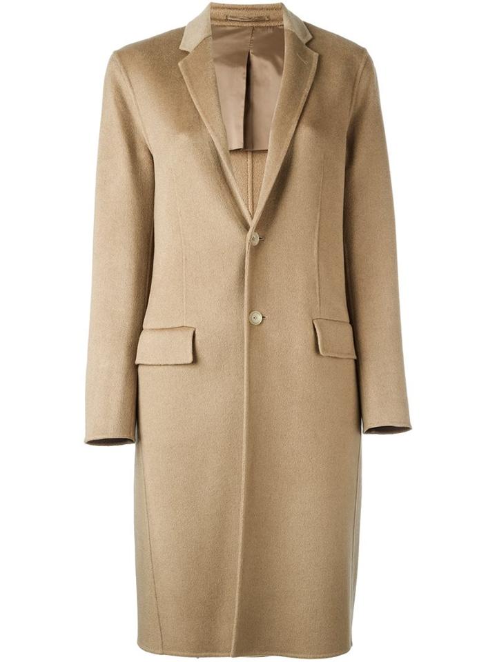 Joseph Single Breasted Coat, Women's, Size: 34, Nude/neutrals, Polyester/viscose/cashmere/wool
