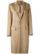 Joseph Single Breasted Coat, Women's, Size: 34, Nude/neutrals, Polyester/viscose/cashmere/wool