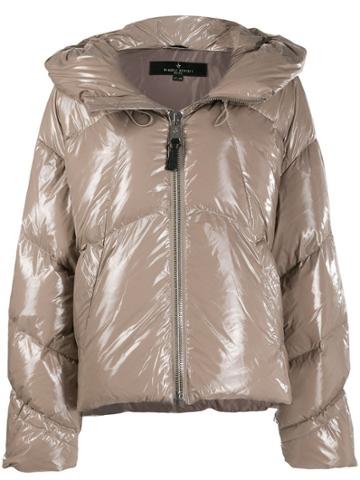Nicole Benisti Glossy Puffer Jacket - Neutrals