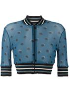 Jean Paul Gaultier Vintage Polka Dot Tulle Bomber Jacket
