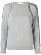 Fabiana Filippi Side Stripe Jumper - Grey