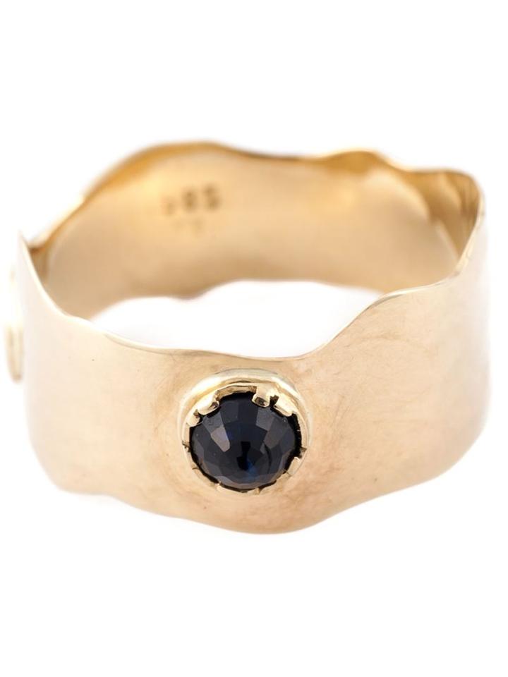 Drew Evan Sapphire Embellished Curved Ring