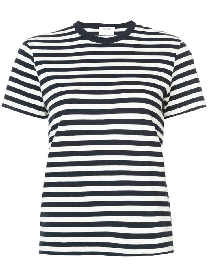 Re/done Striped T-shirt - Blue