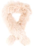 Astraet 'as Muff' Scarf, Women's, Brown, Tibetan Lamb Fur