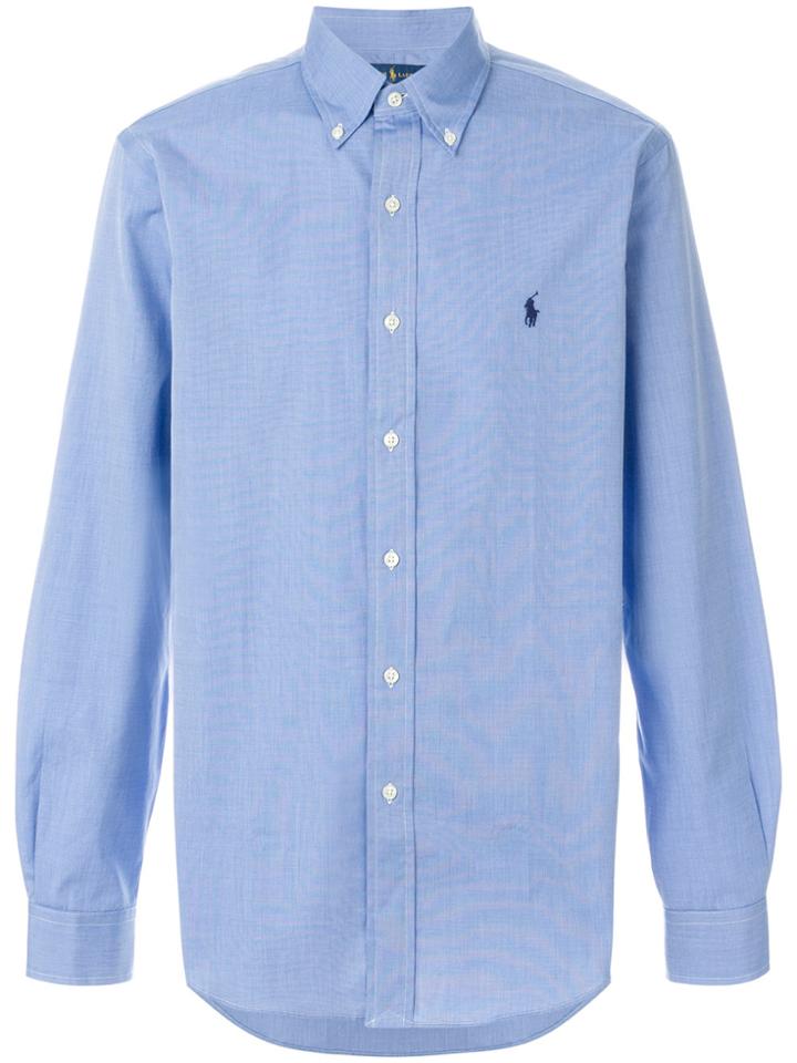 Polo Ralph Lauren Button-down Plain Shirt - Blue