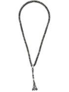 Monan Woven Beads Necklace, Women's, Grey
