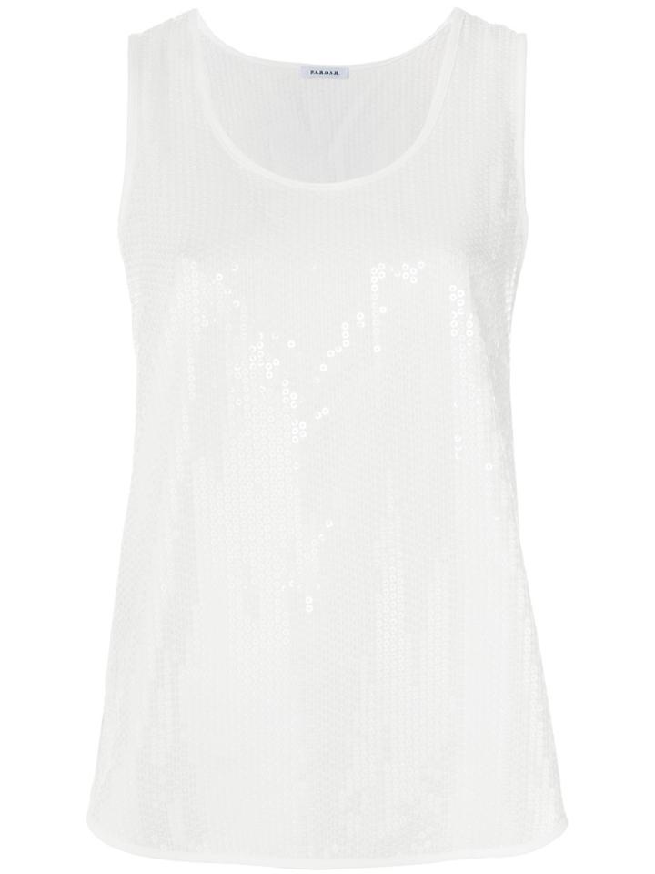 P.a.r.o.s.h. Scoop Neck Vest - White