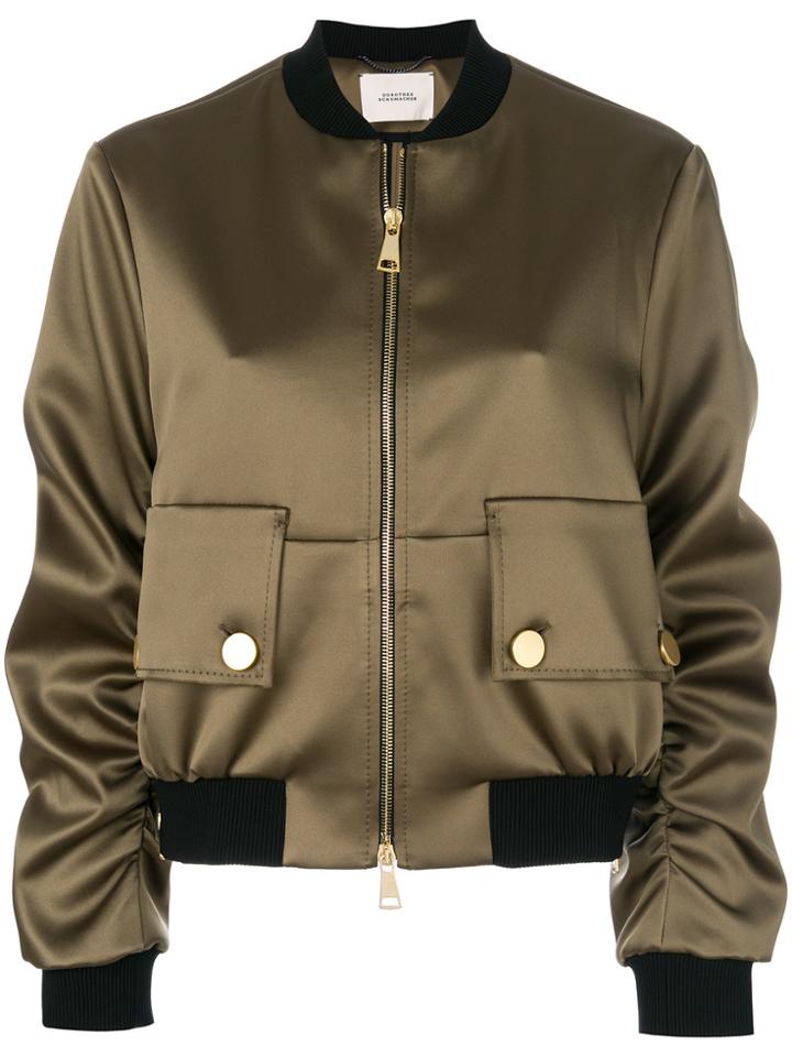 Dorothee Schumacher Pocket Detail Bomber Jacket - Green