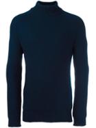 Natural Selection 'cotswold' Roll Neck Jumper, Men's, Size: Large, Blue, Merino