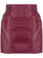 Fleur Du Mal Panelled Mini Skirt - Purple