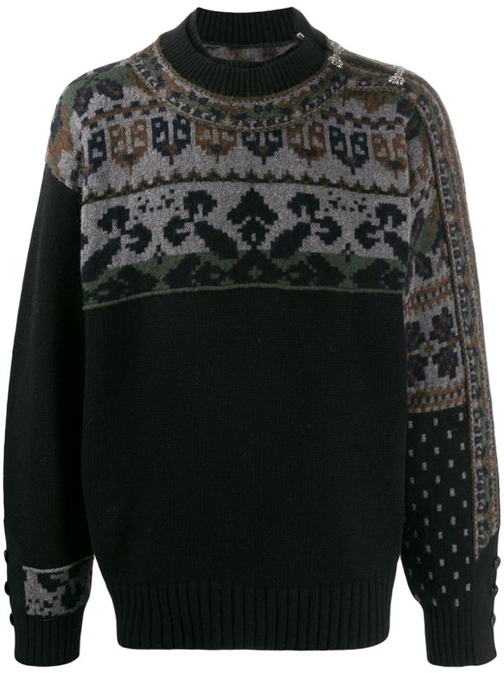 Sacai Asymmetric Zip Jumper - Black