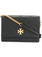 Tory Burch Fold Over Shoulder Bag - Black