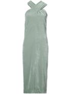 Nomia Velvet Overlay Dress - Green