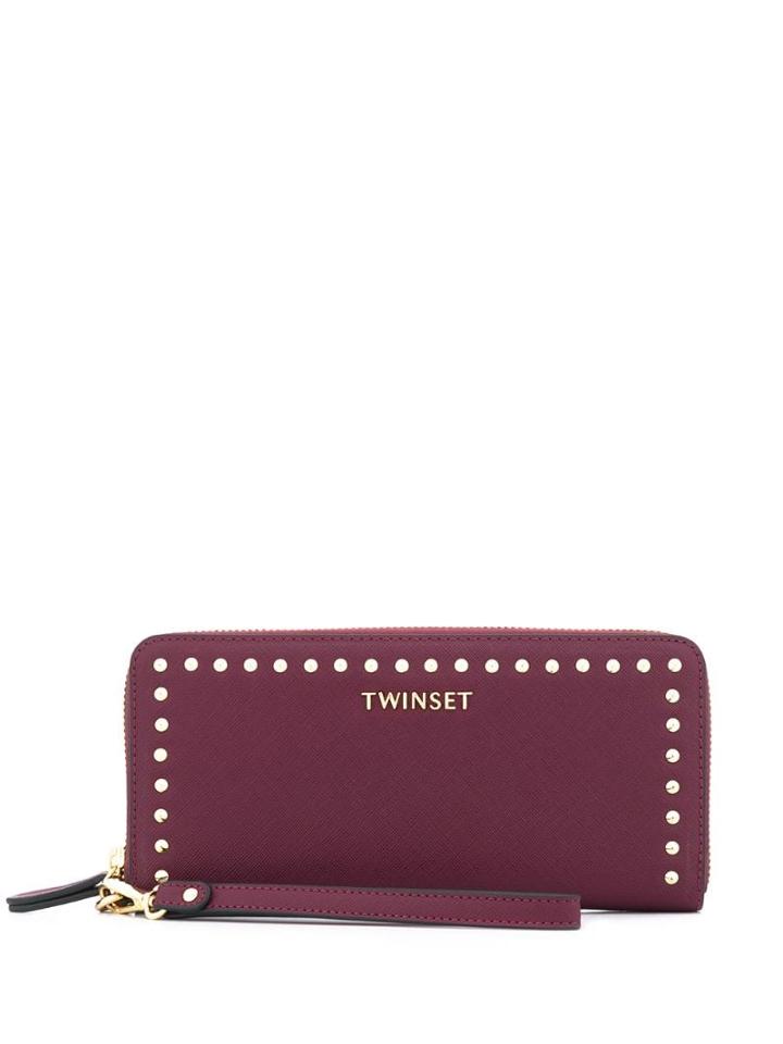 Twin-set Studded Wallet - Purple