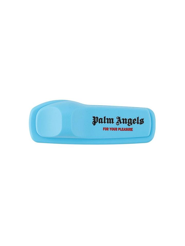 Palm Angels Logo Brooch - Blue