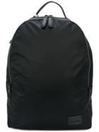 Calvin Klein Logo Patch Zipped Backpack - Black