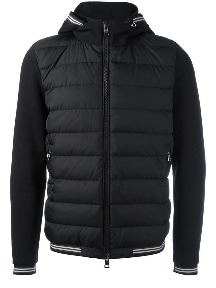 Moncler Padded Front Hoodie - Black