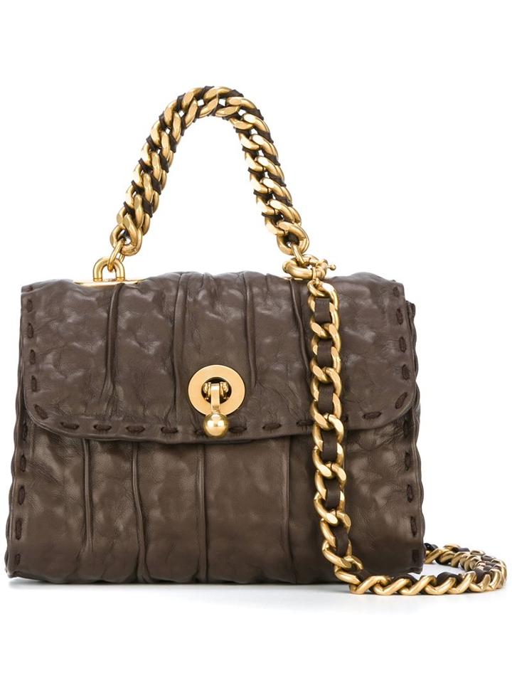 Ermanno Scervino Flap Closure Crossbody Bag, Women's, Brown