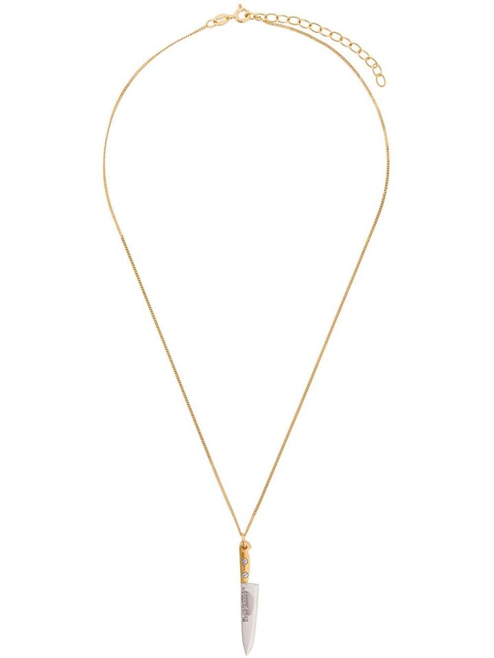 True Rocks Knife Pendant Necklace - Gold