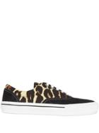Burberry Leopard Print Sneakers - Black