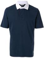Gieves & Hawkes Contrast Polo Shirt - Blue