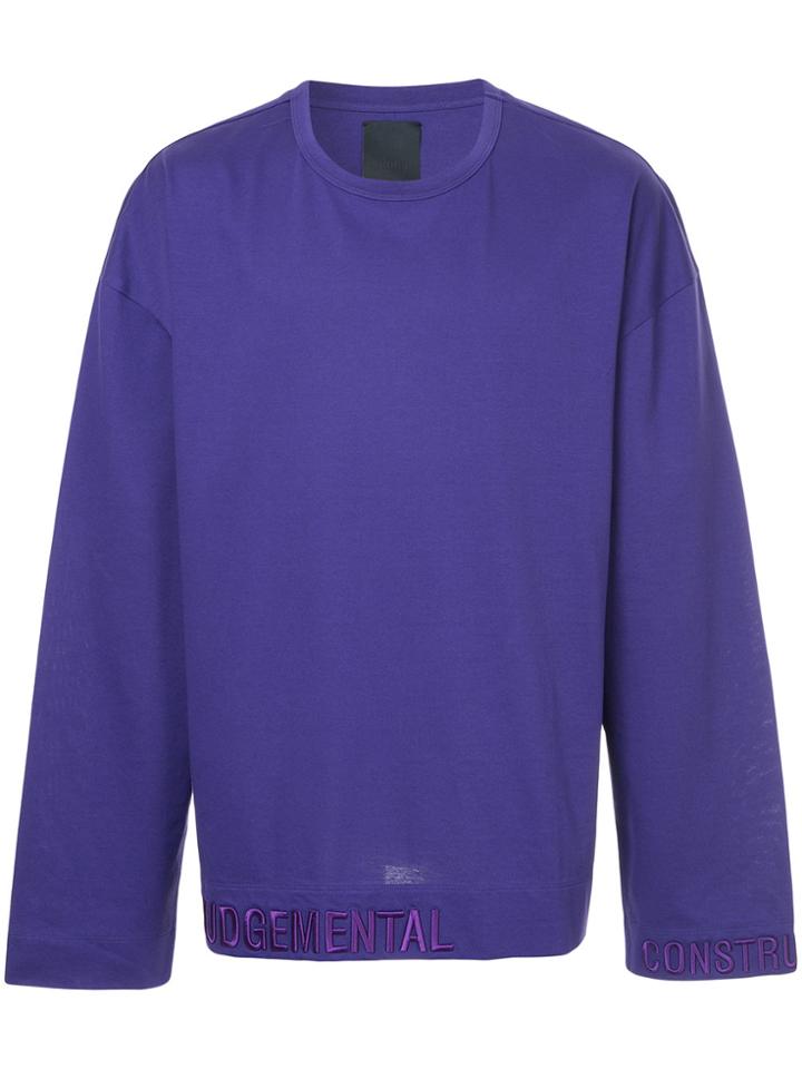 Juun.j Oversized Sweater - Pink & Purple