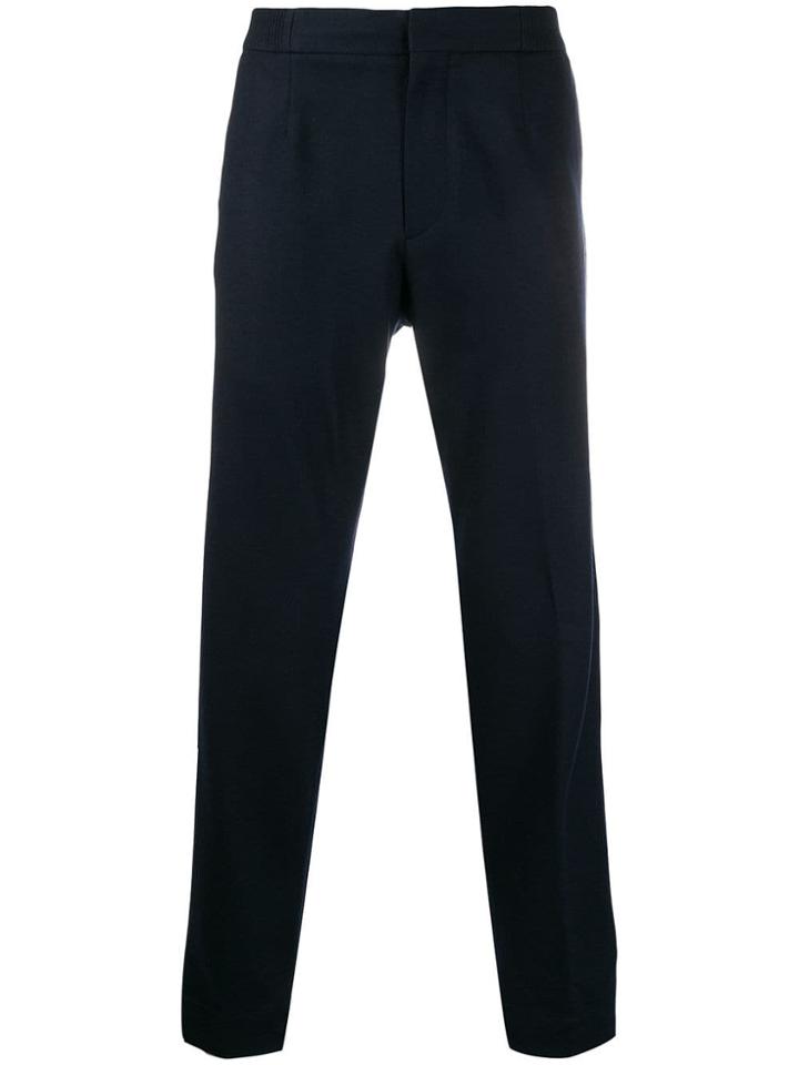 Ermenegildo Zegna Tapered Wool Trousers - Blue