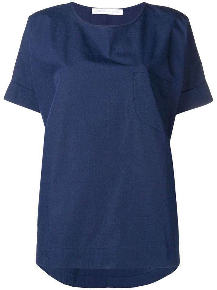 Société Anonyme Dark Blue Oversized Top