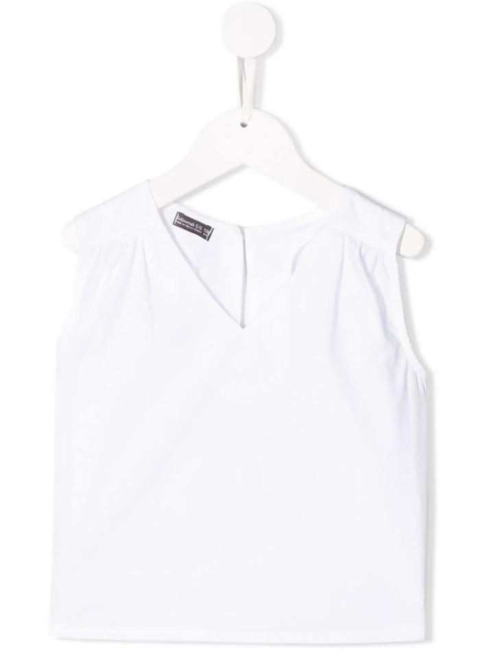 Yellowsub V-neck Blouse - White